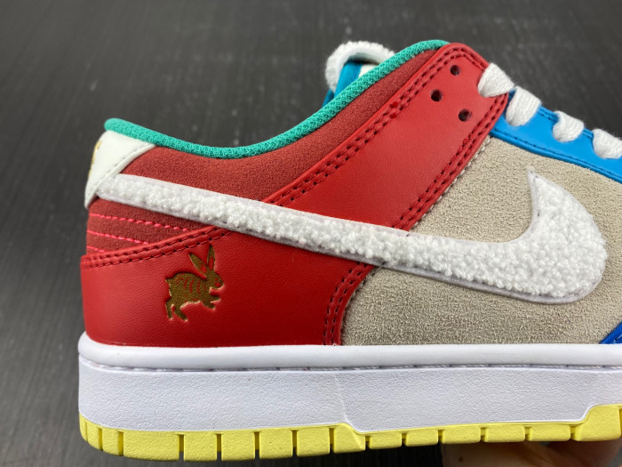nike dunk low retro prm year of the rabbit blue orange cream fd4203-111